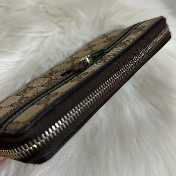 💯Authentic Gucci Zipped Long Wallet with Cherryline 🍀 - Picture 5 of 15